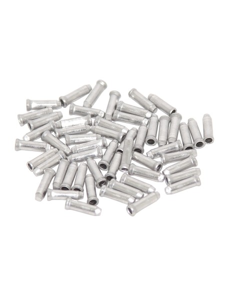 Alloy Cable End Tips Silver.